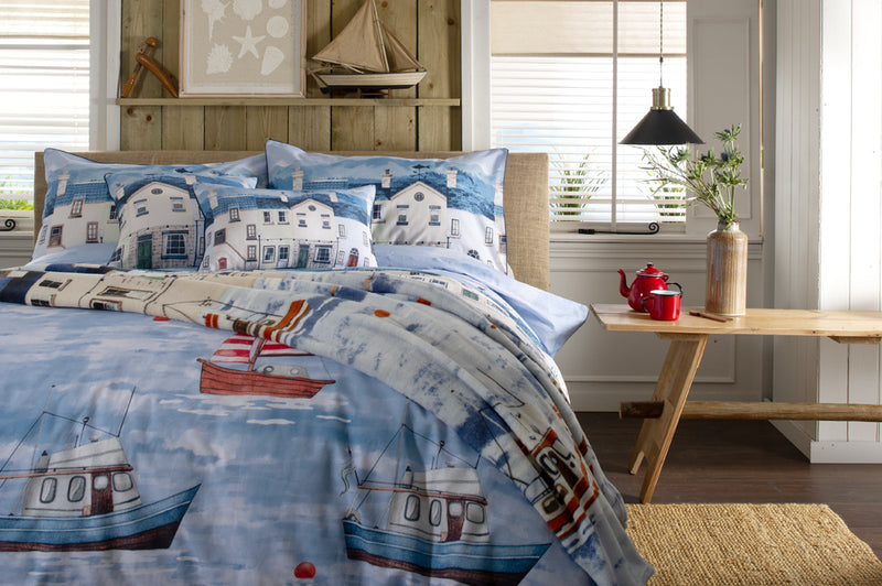 LC Coastal Fishing Village Duvet Set